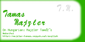 tamas majzler business card